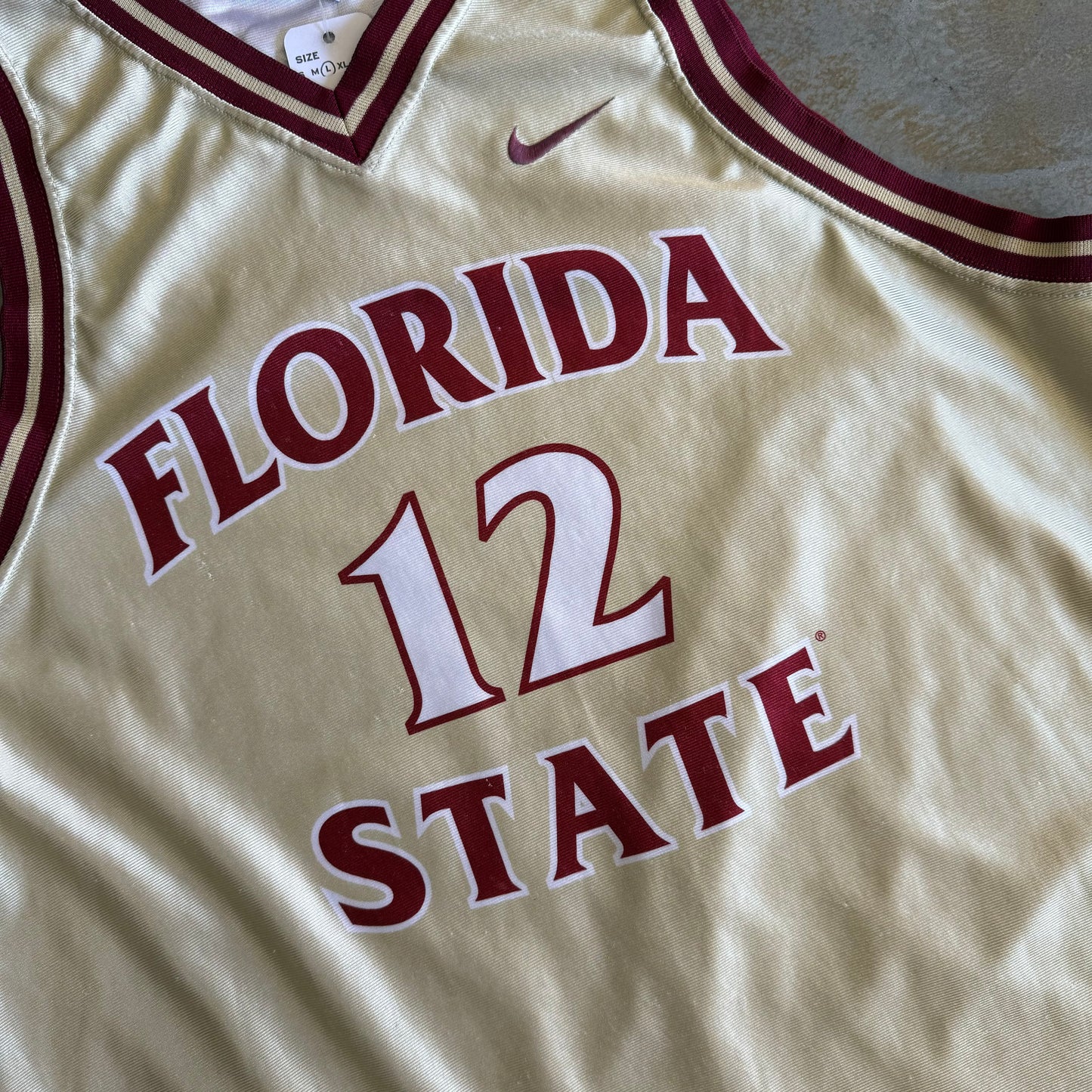 FSU Gold Basketball Jersey - Large