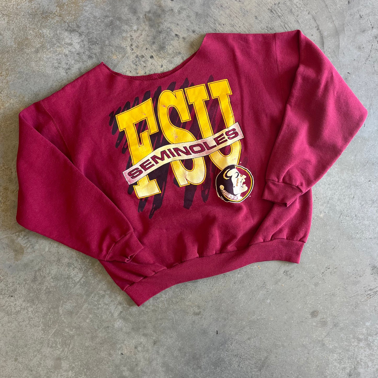 FSU Cut Neck Crewneck