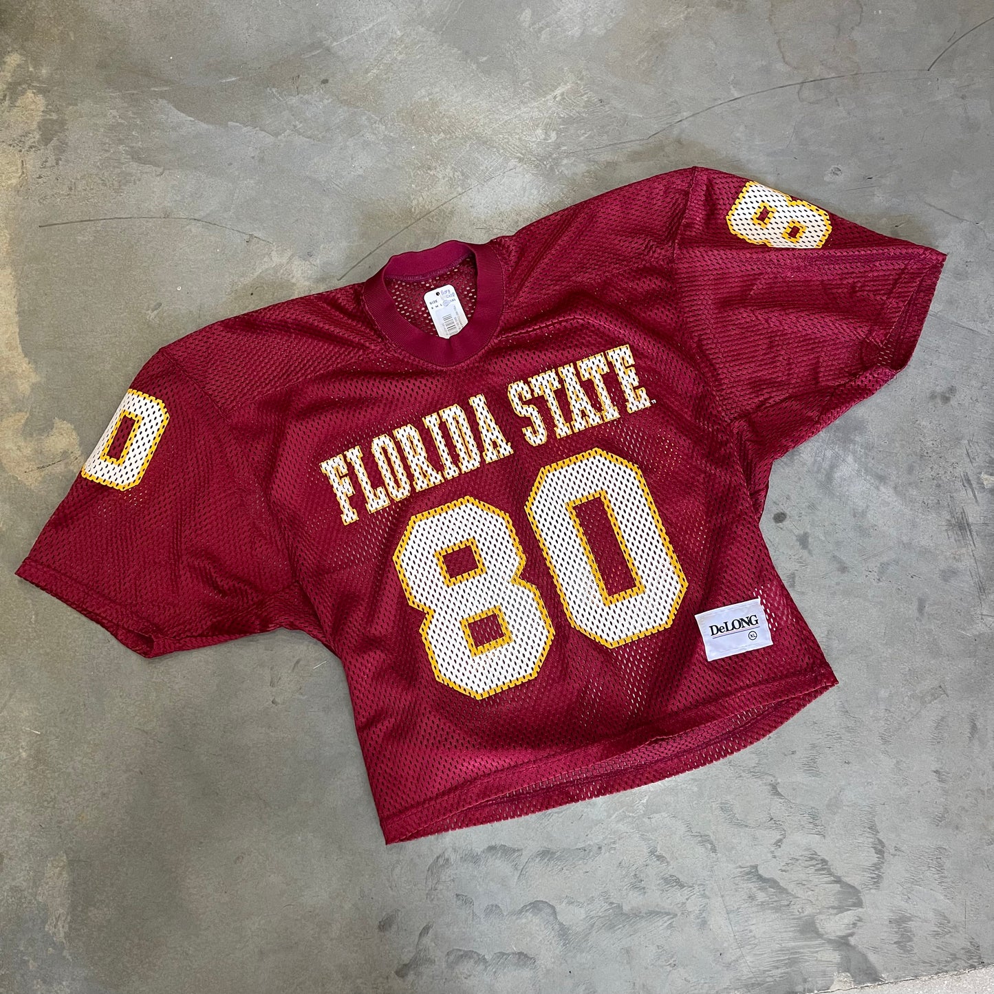 FSU #80 Cropped Mesh Jersey