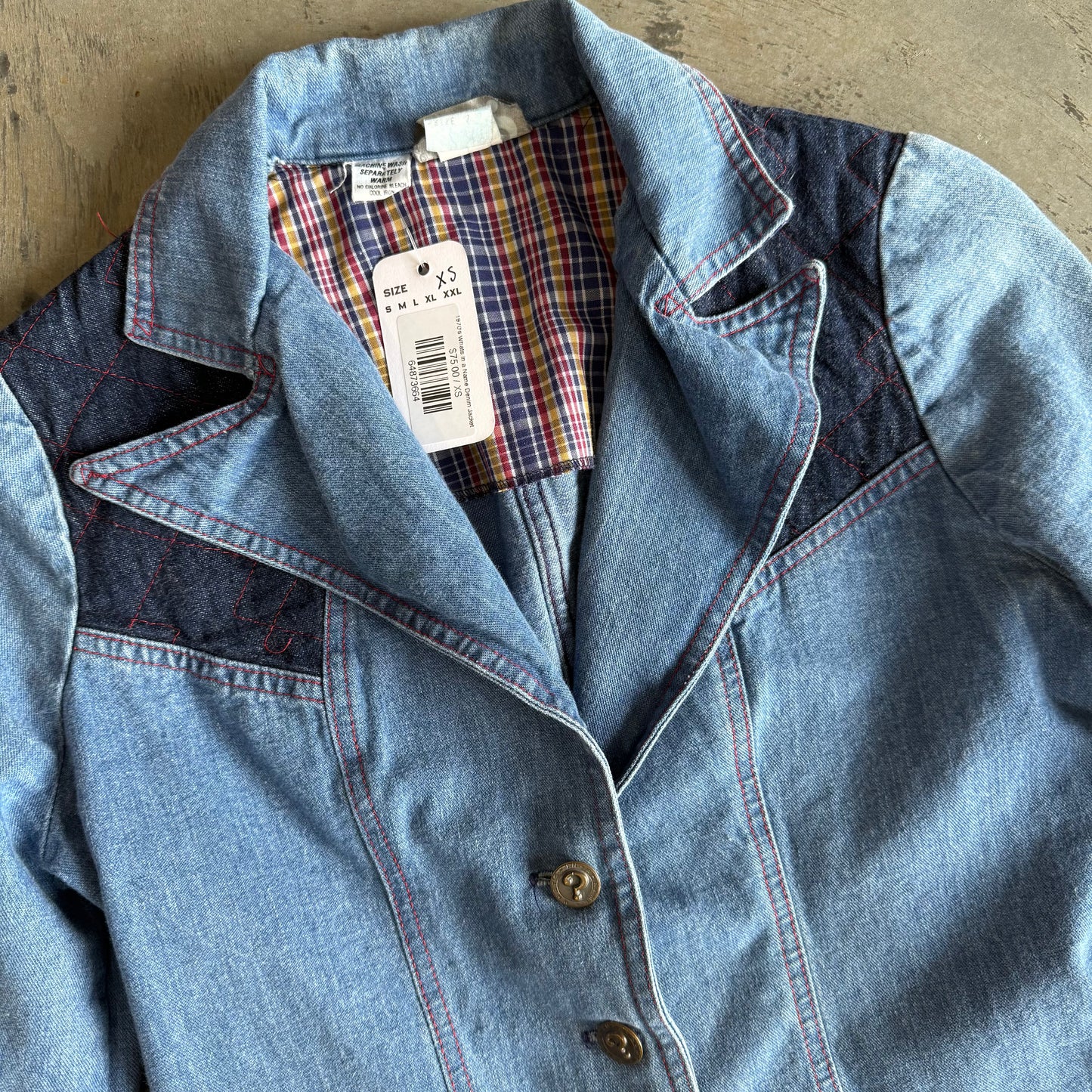 1970's Whats In a Name Denim Jacket