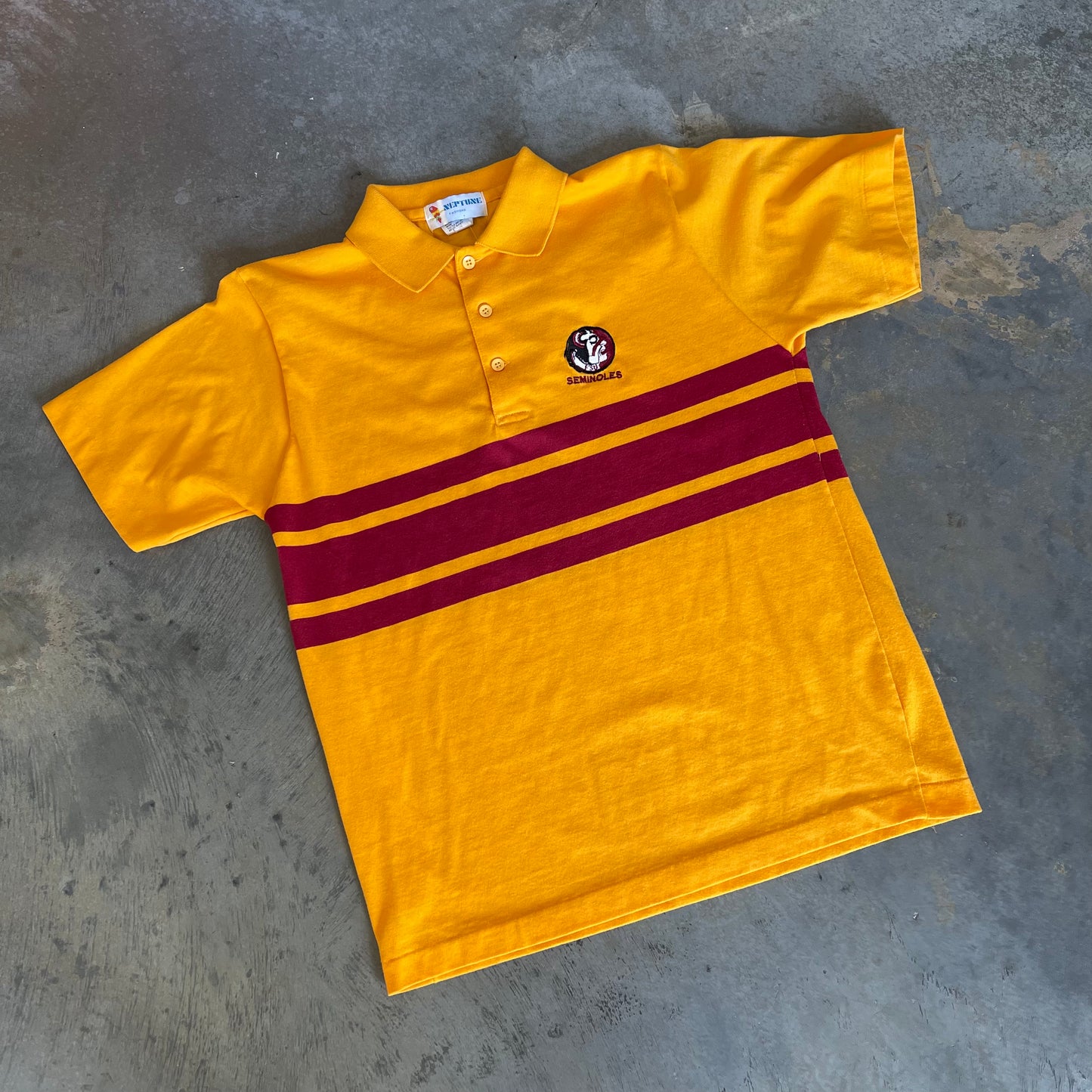 Seminoles Garnet Stripes Neptune Polo