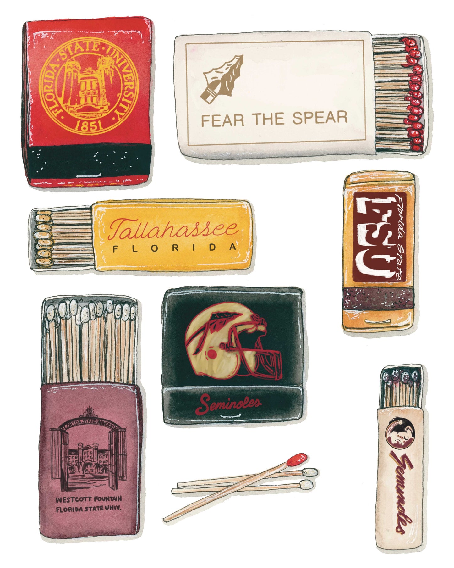 FSU Matchbook Print (AXN)