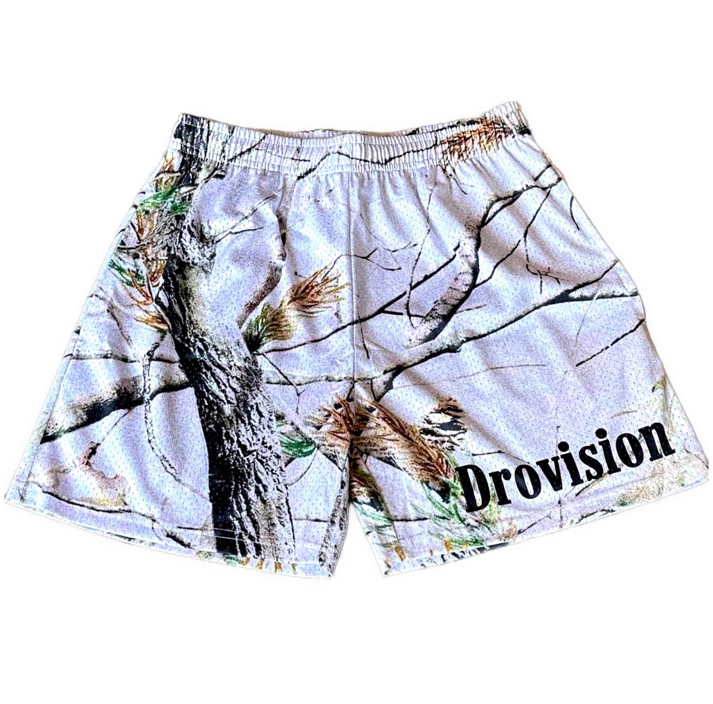 Drovision White Camo Shorts (DRO)
