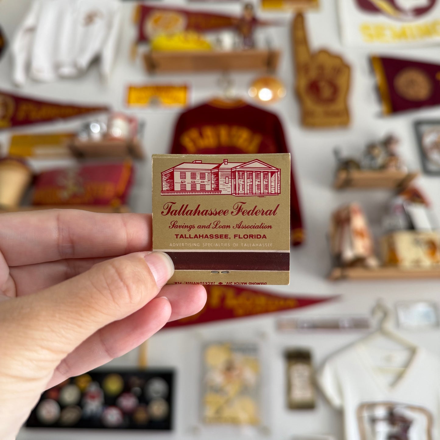 FSU 1977 Season - Tallahassee Federal Matchbooks