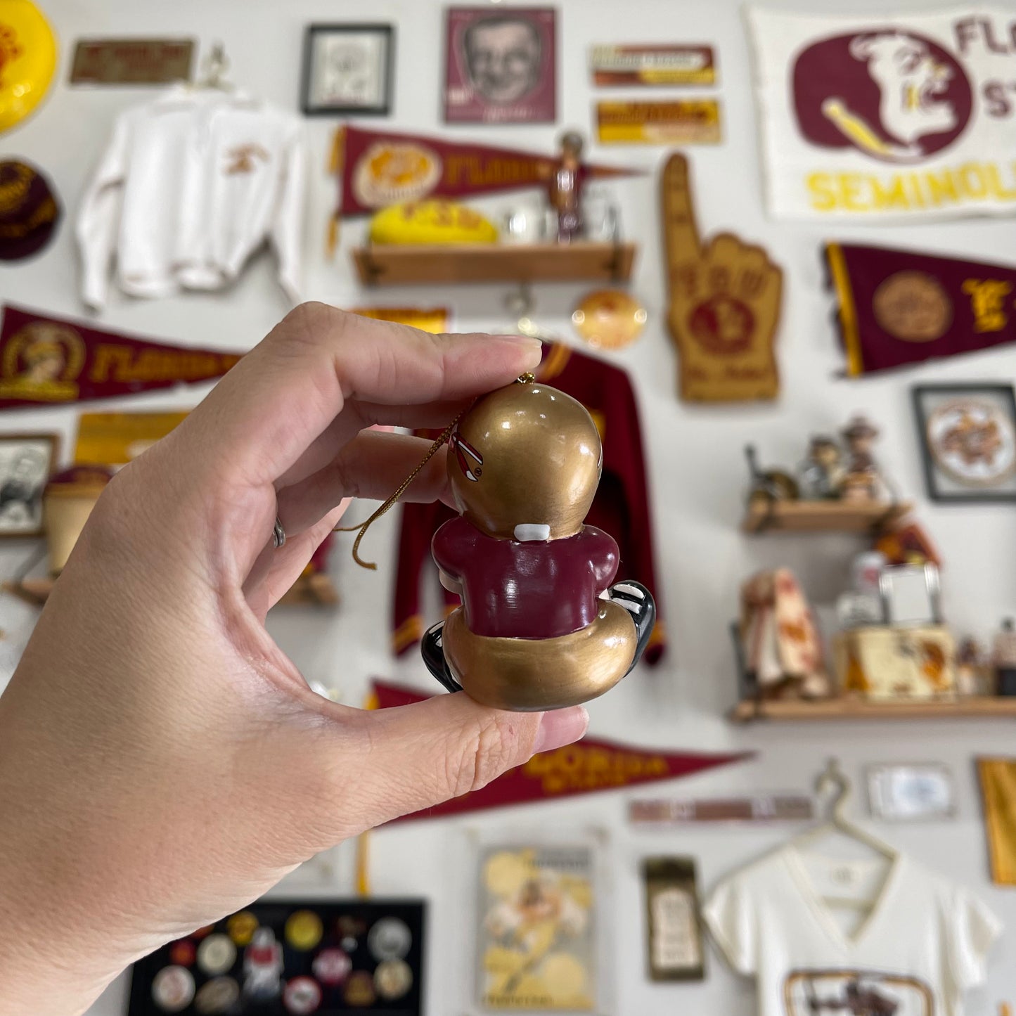 FSU Football Player Ornament