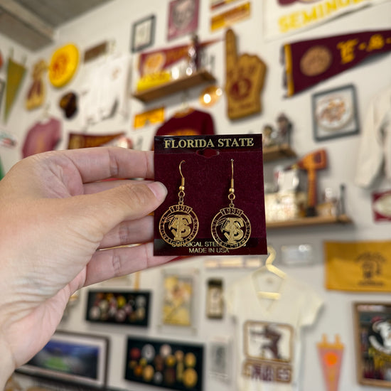 FSU 1999 National Champ "FS" Loop Dangle Earring