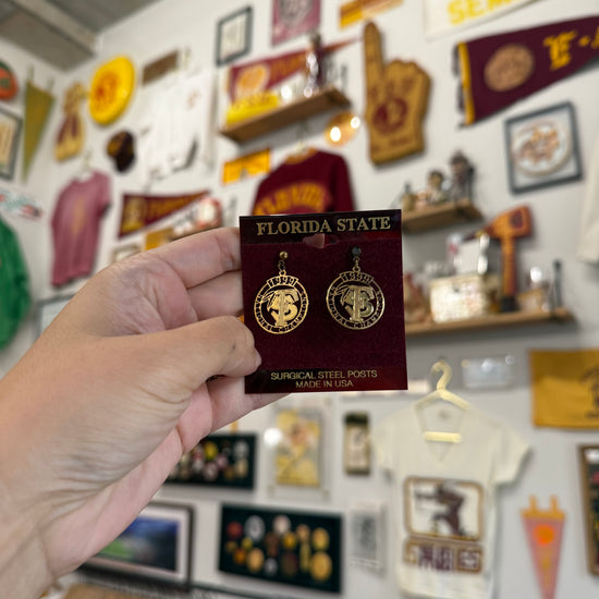 FSU 1999 National Champ "FS" Post Earrings