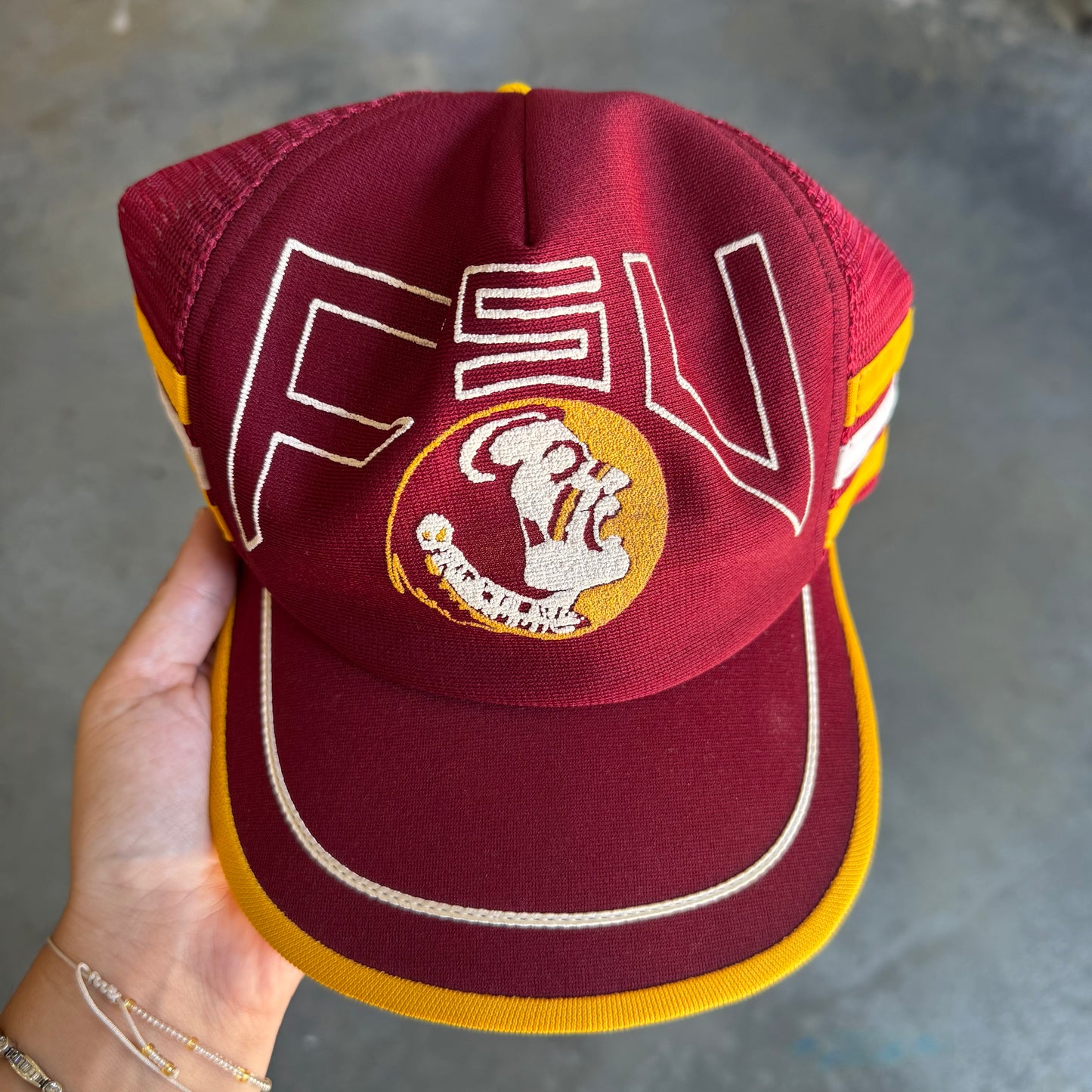 Florida State 3 Stripe Trucker Hat (As-Is)