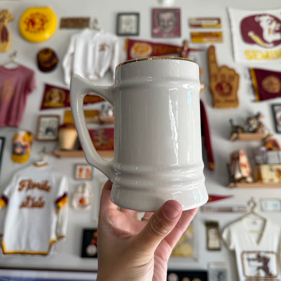 FSU Gold Rimmed Stein