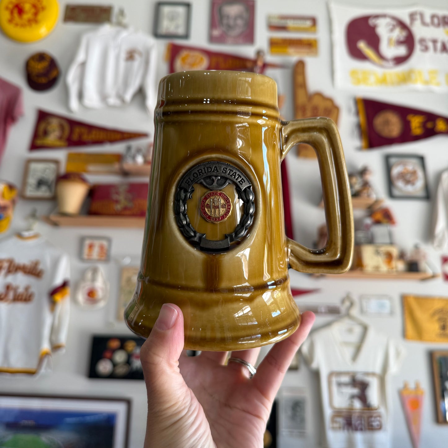 FSU Glazed Beer Stein