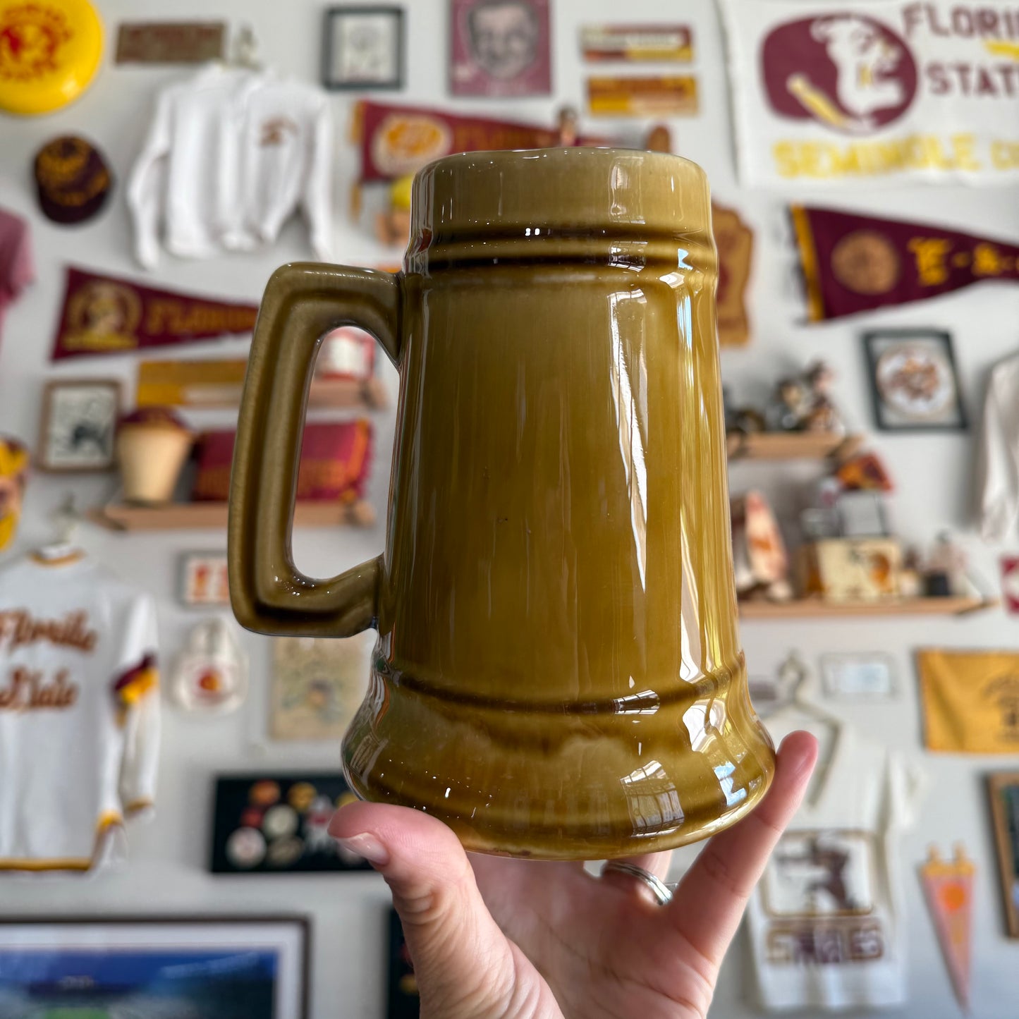FSU Glazed Beer Stein