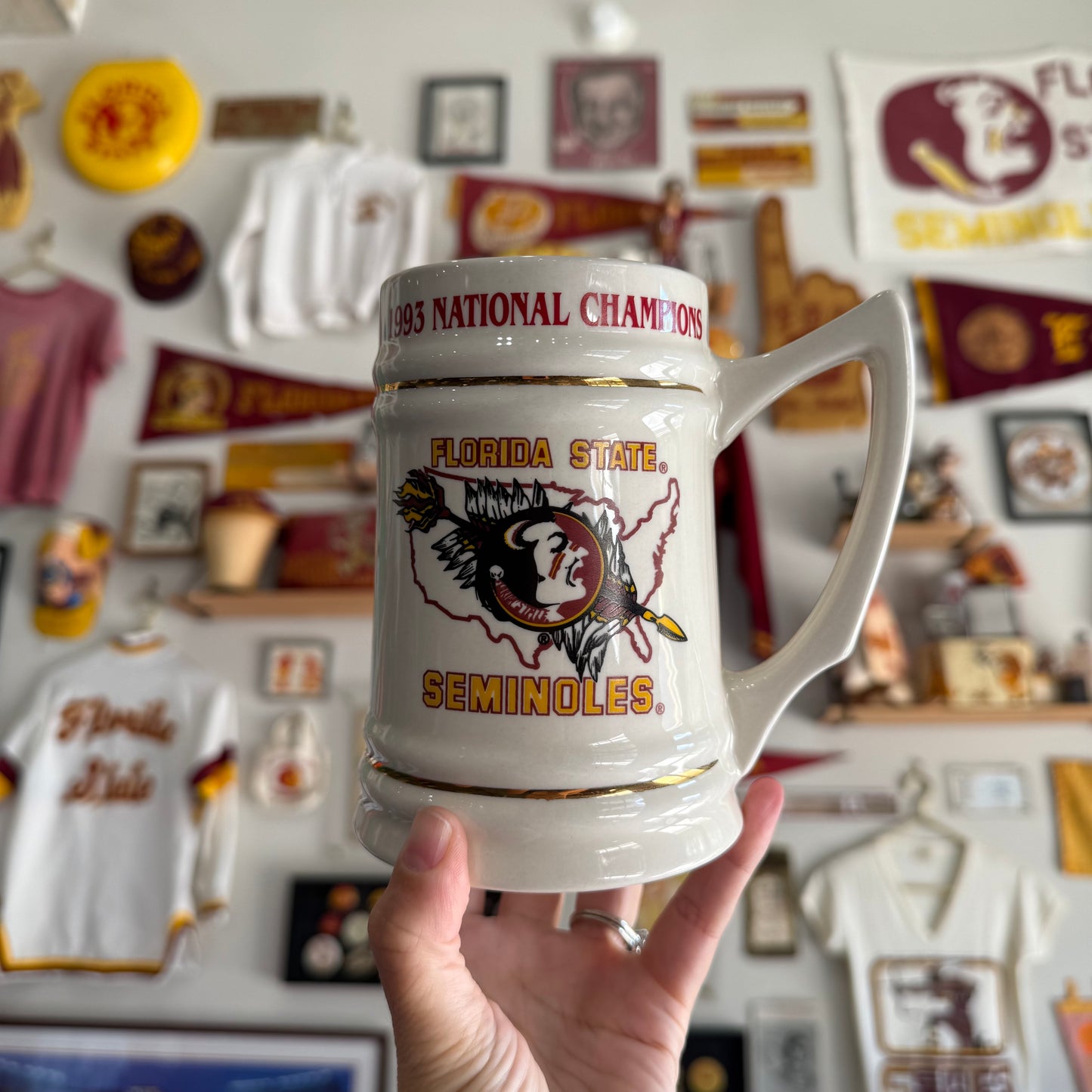 FSU 1993 National Champs Stein