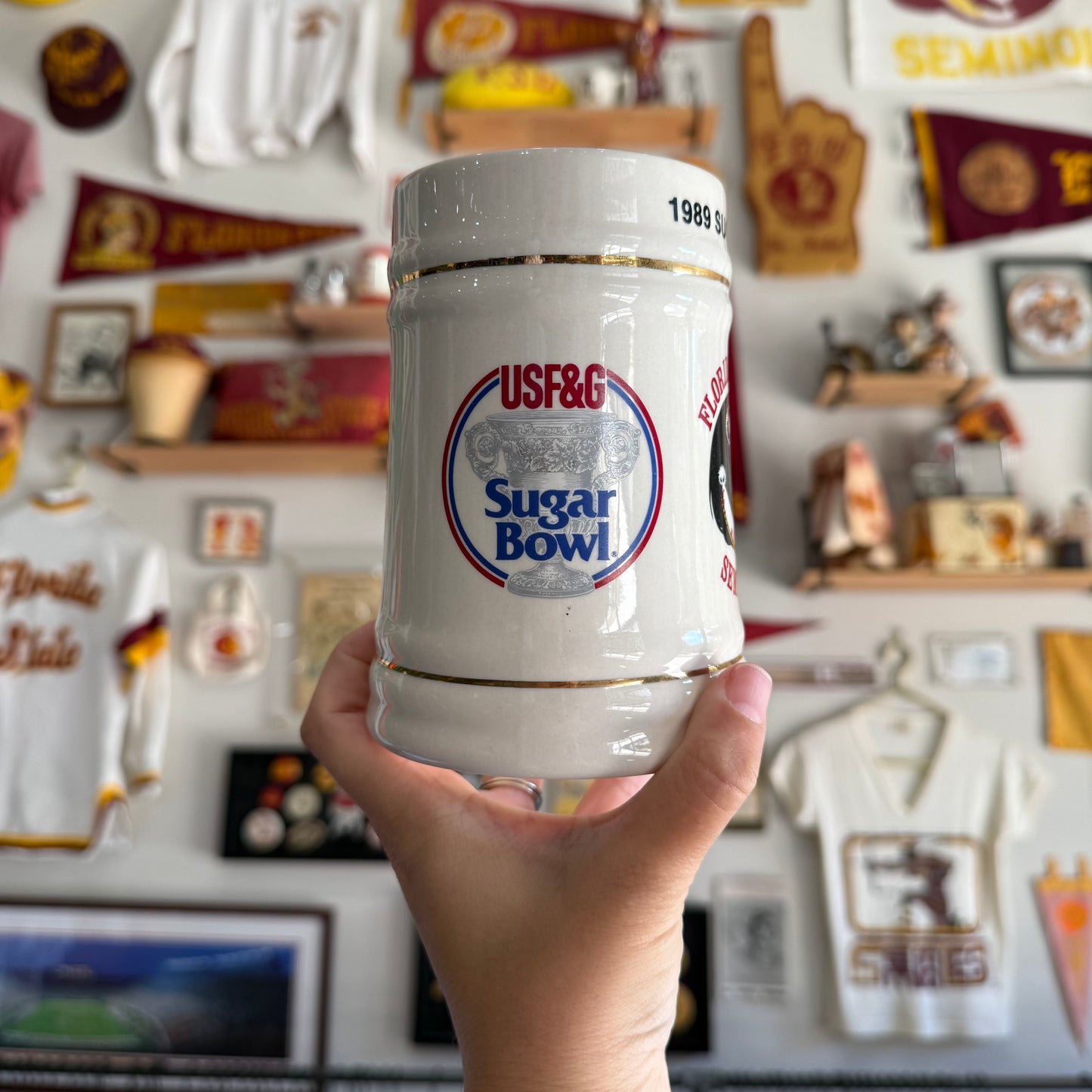 FSU 1989 Sugar Bowl Stein