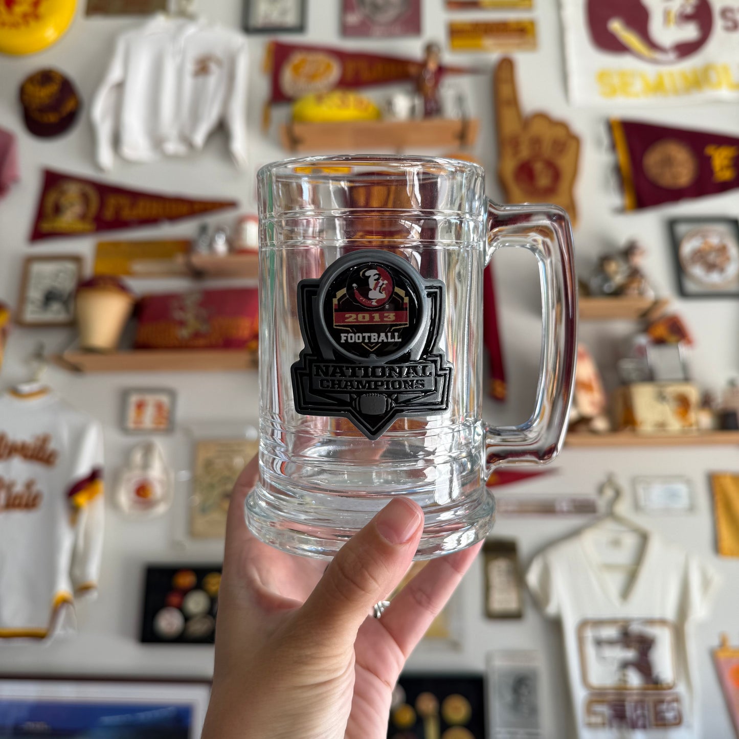 FSU 2013 Glass Beer Mug