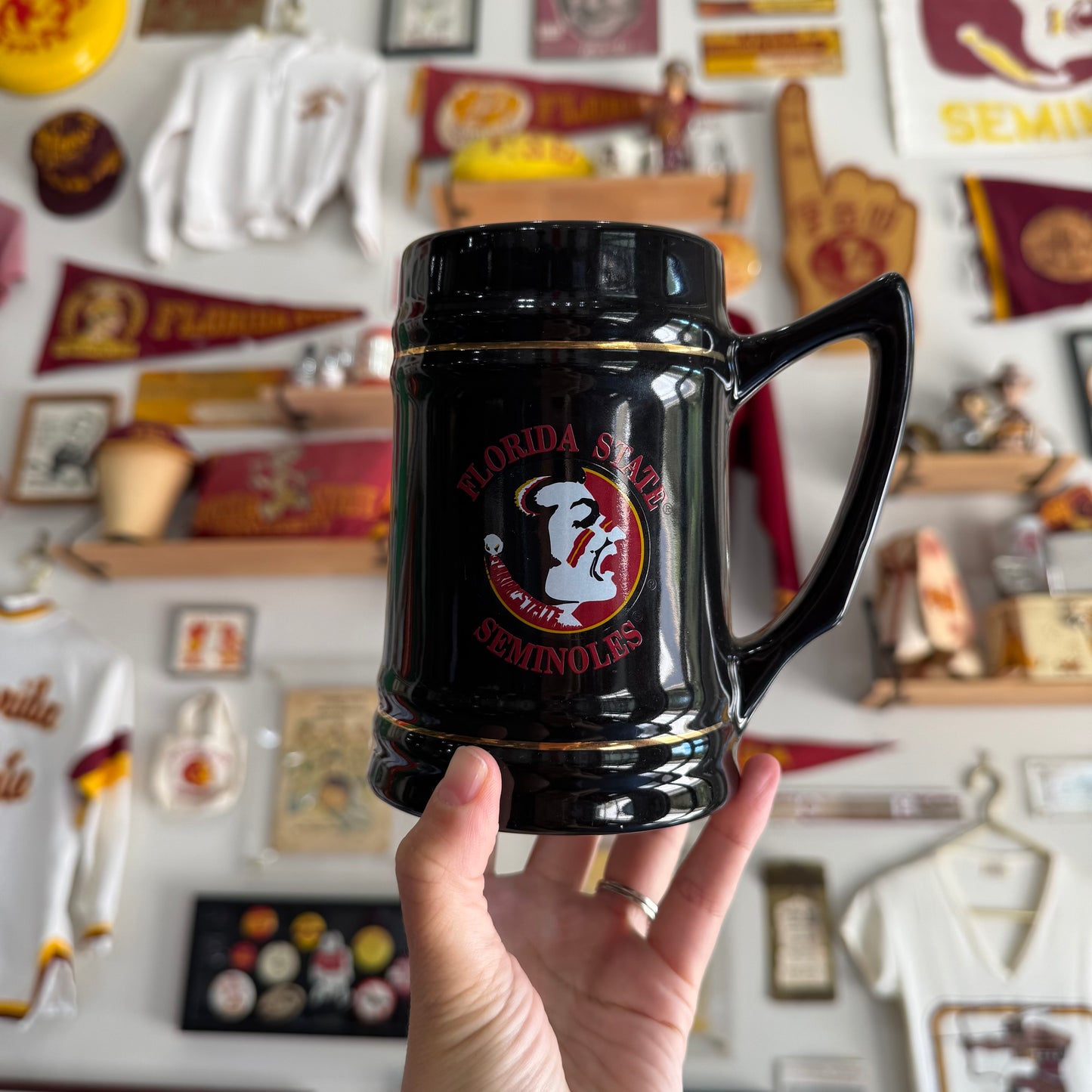 Black FSU Stein