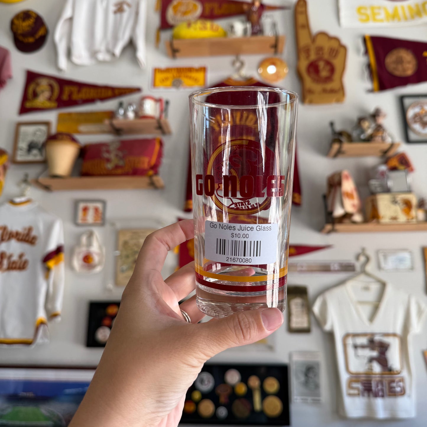 Go Noles Juice Glass