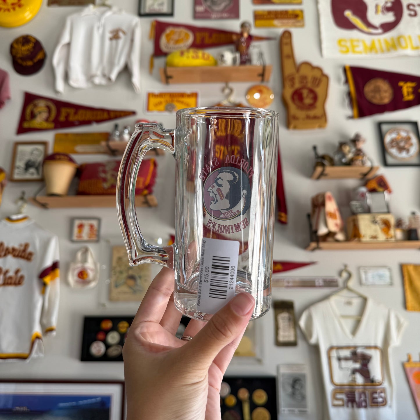 Florida State Seminoles Glass Beer Mug