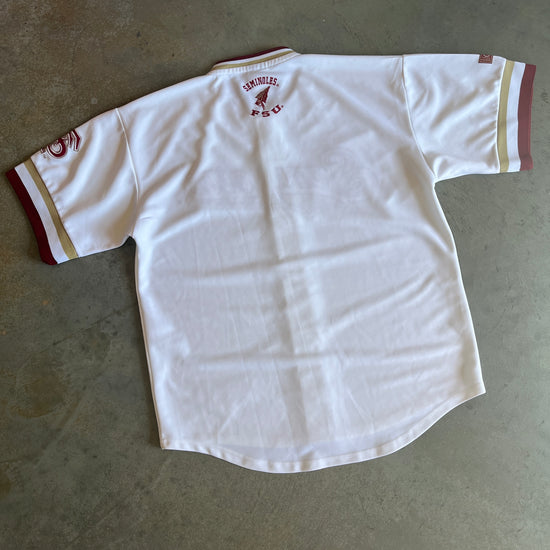 Colosseum Seminole White Baseball Jersey