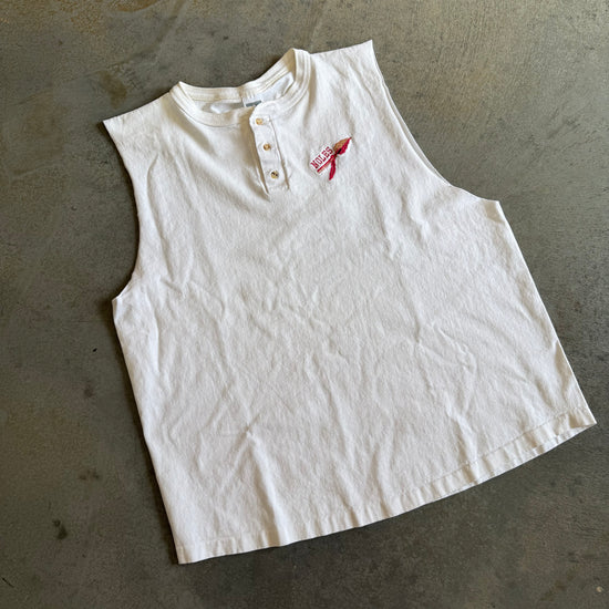 Noles Henley Button Down Cutoff Shirt