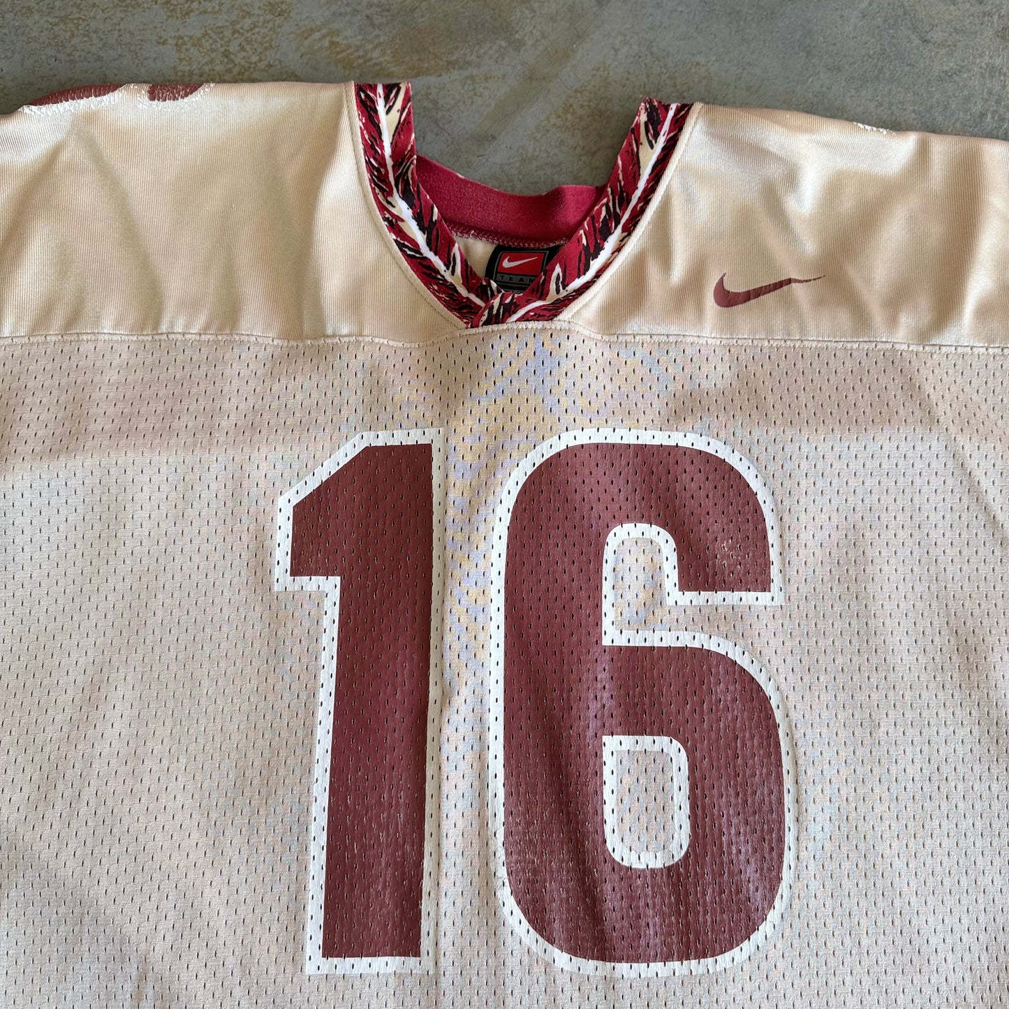 FSU #16 Gold Football Jersey