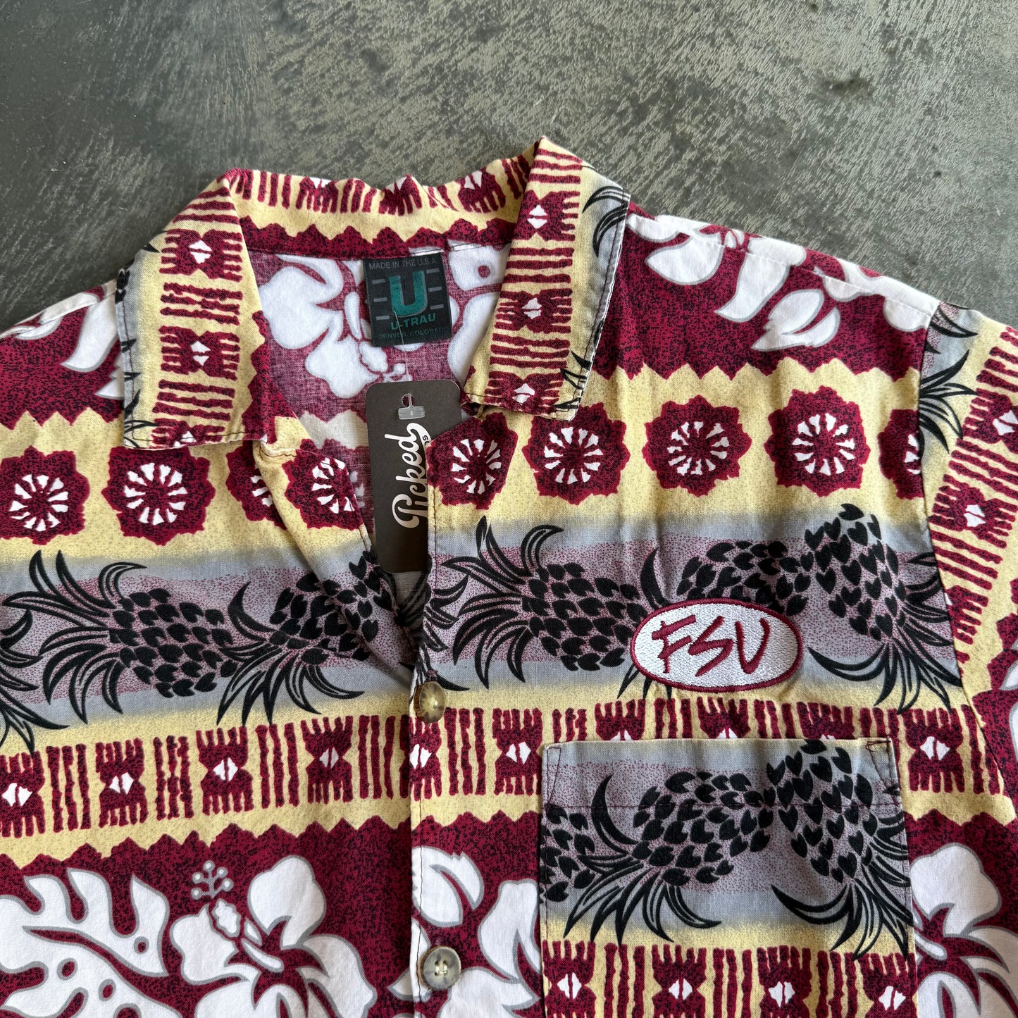 FSU U-Trau Garnet Hawaiian Shirt