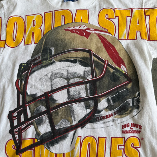 FSU White Wauldron Helmet Shirt