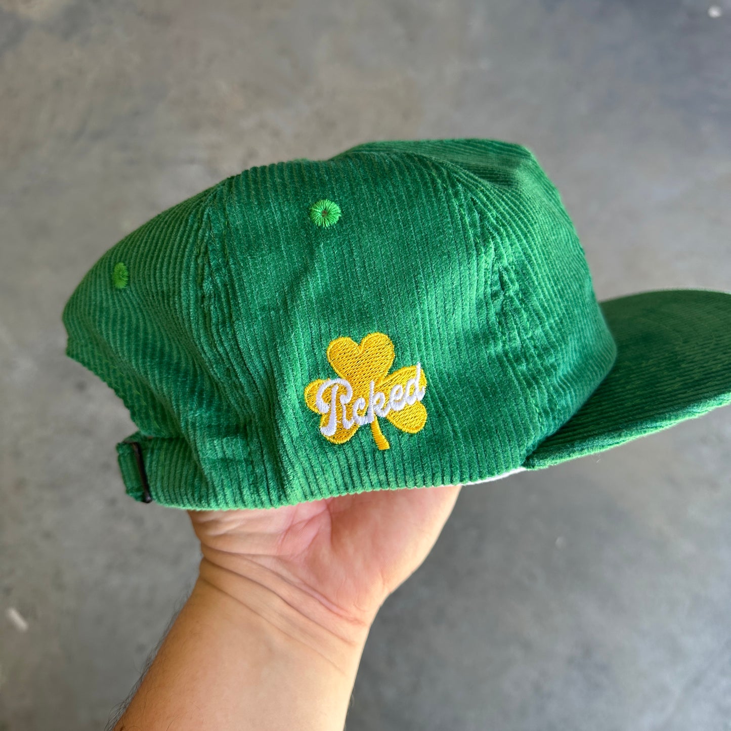 Picked x Lafavre Corduroy Shamrock Hat