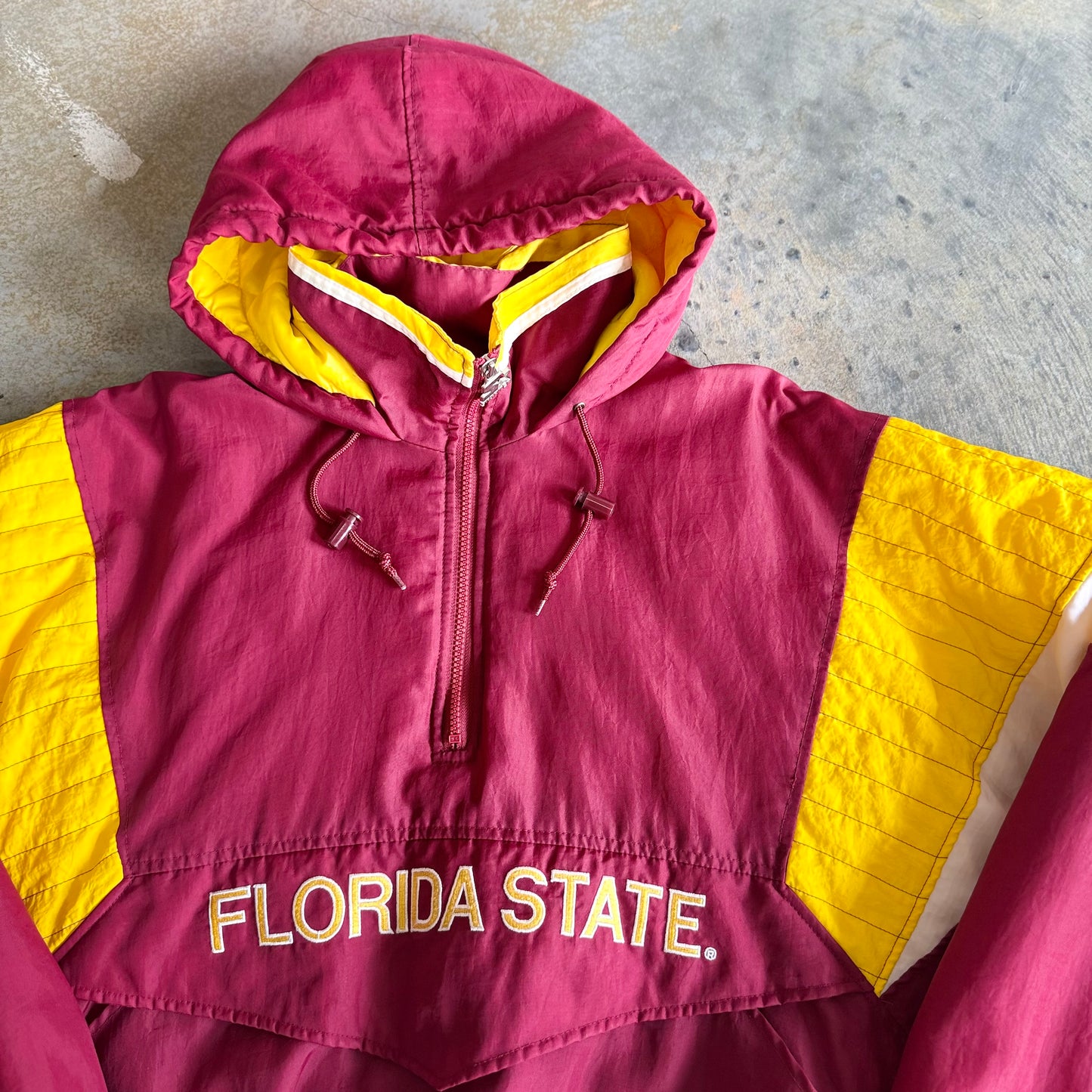 Florida State Garnet ¼ Zip Starter Jacket