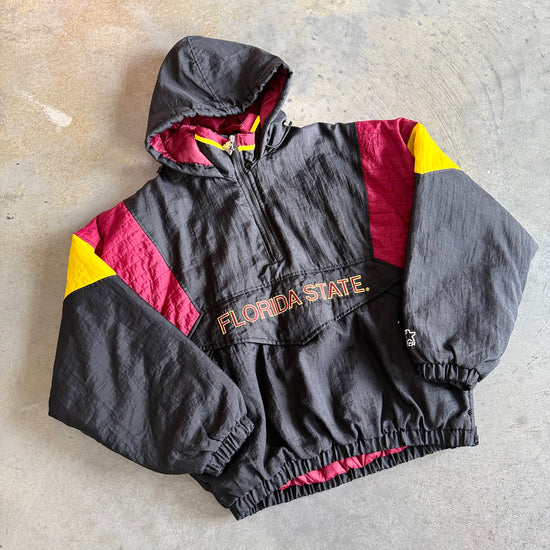 Florida State Black ¼ Zip Starter Jacket
