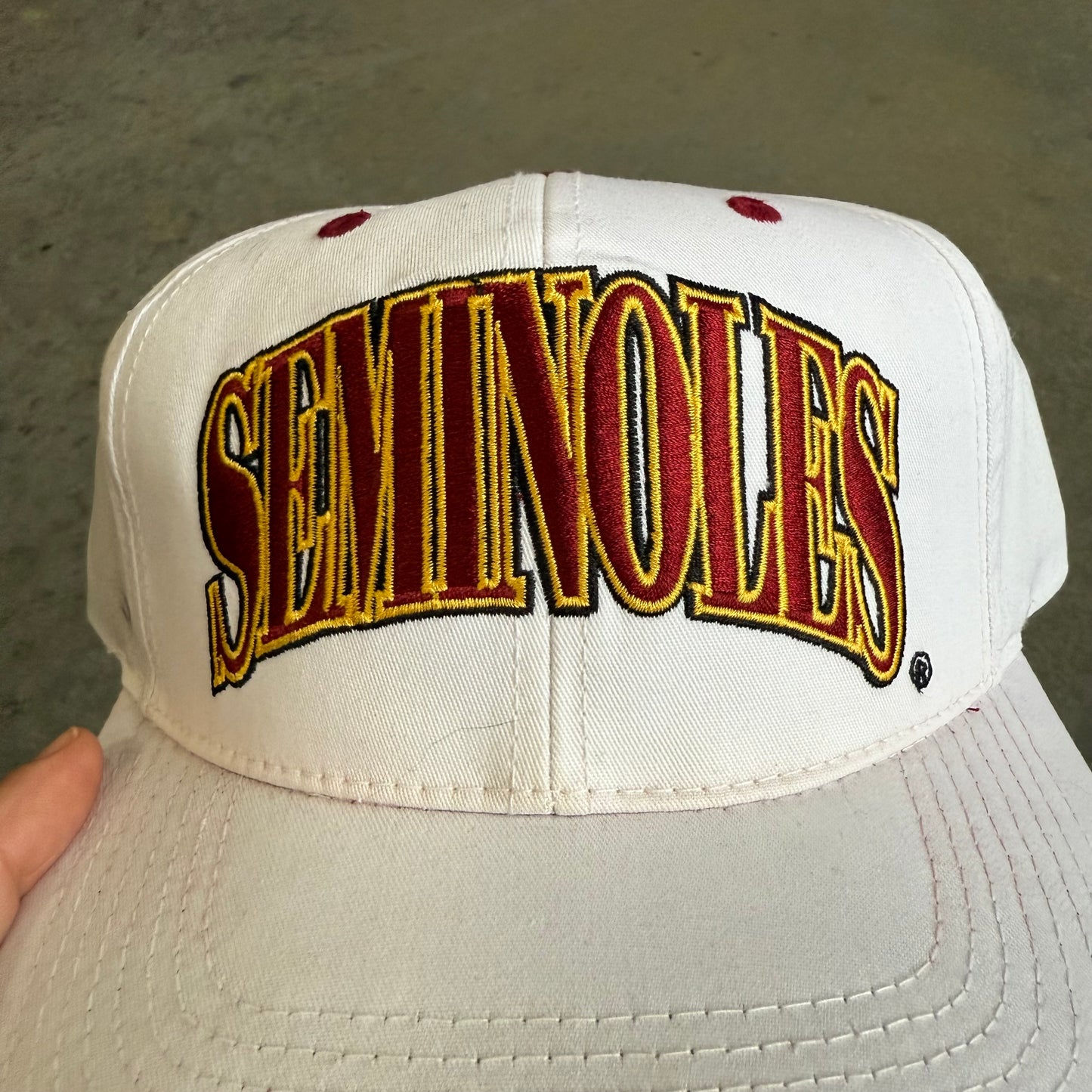 Seminoles White Dome Signatures Hat