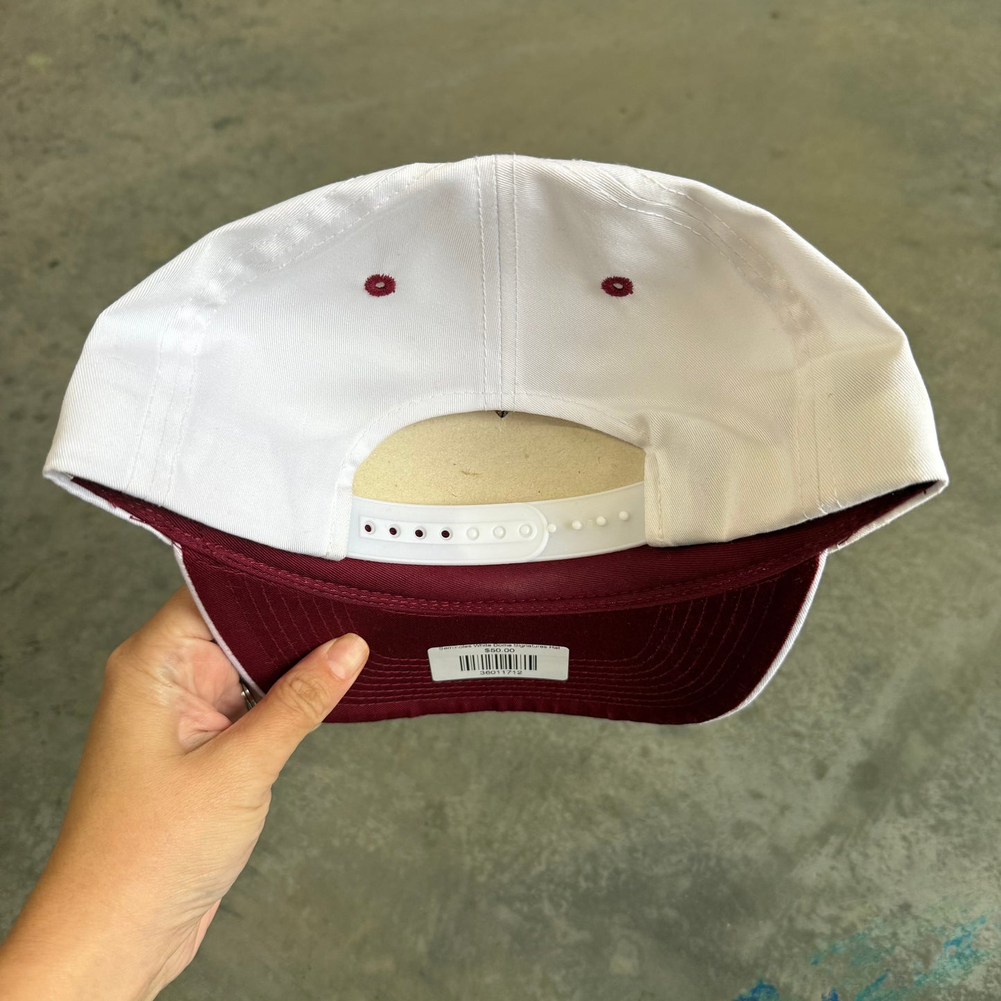 Seminoles White Dome Signatures Hat