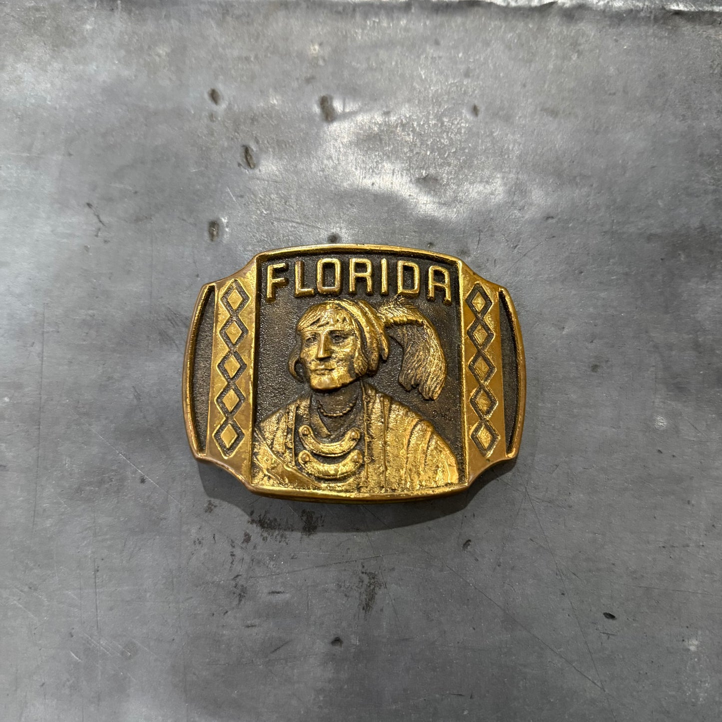 Florida Seminole Belt Buckle