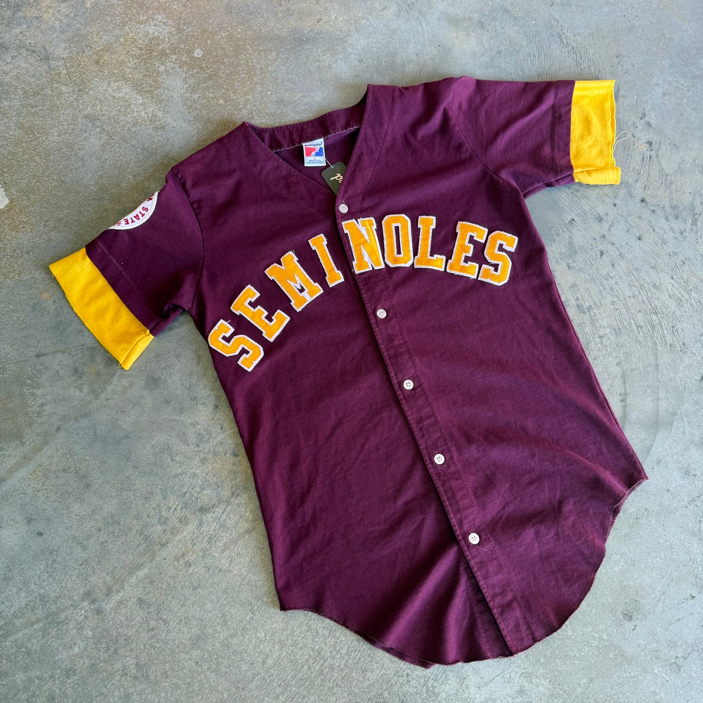 Patched Seminoles Swingster Baseball Jersey