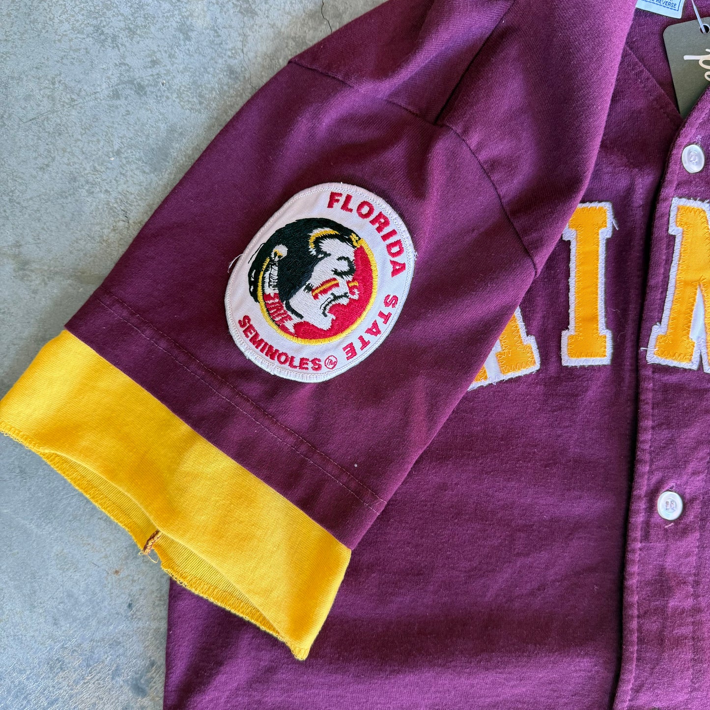 Patched Seminoles Swingster Baseball Jersey
