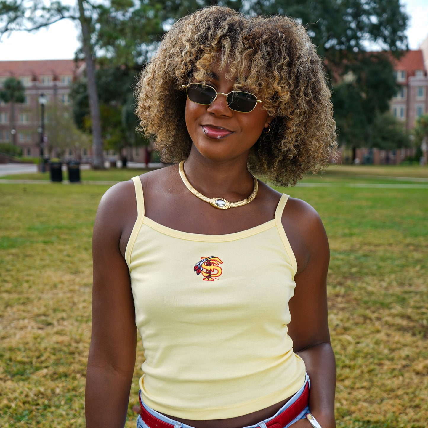 Florida State "FS" Butter Yellow Tank