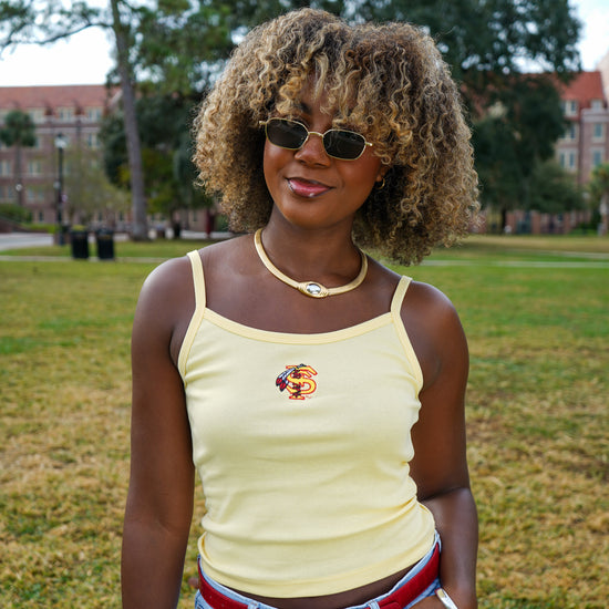 Florida State "FS" Butter Yellow Tank