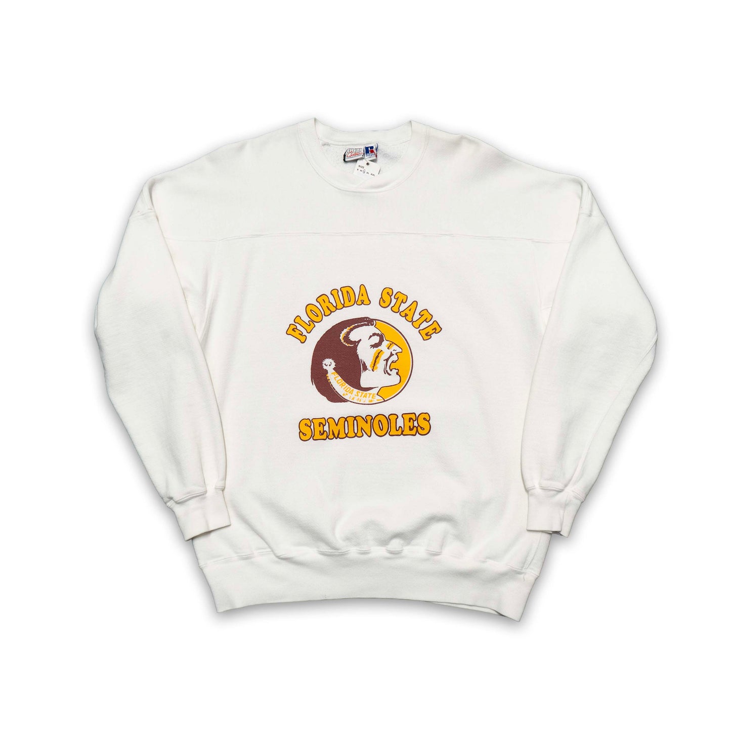 Florida State White Russell Crewneck