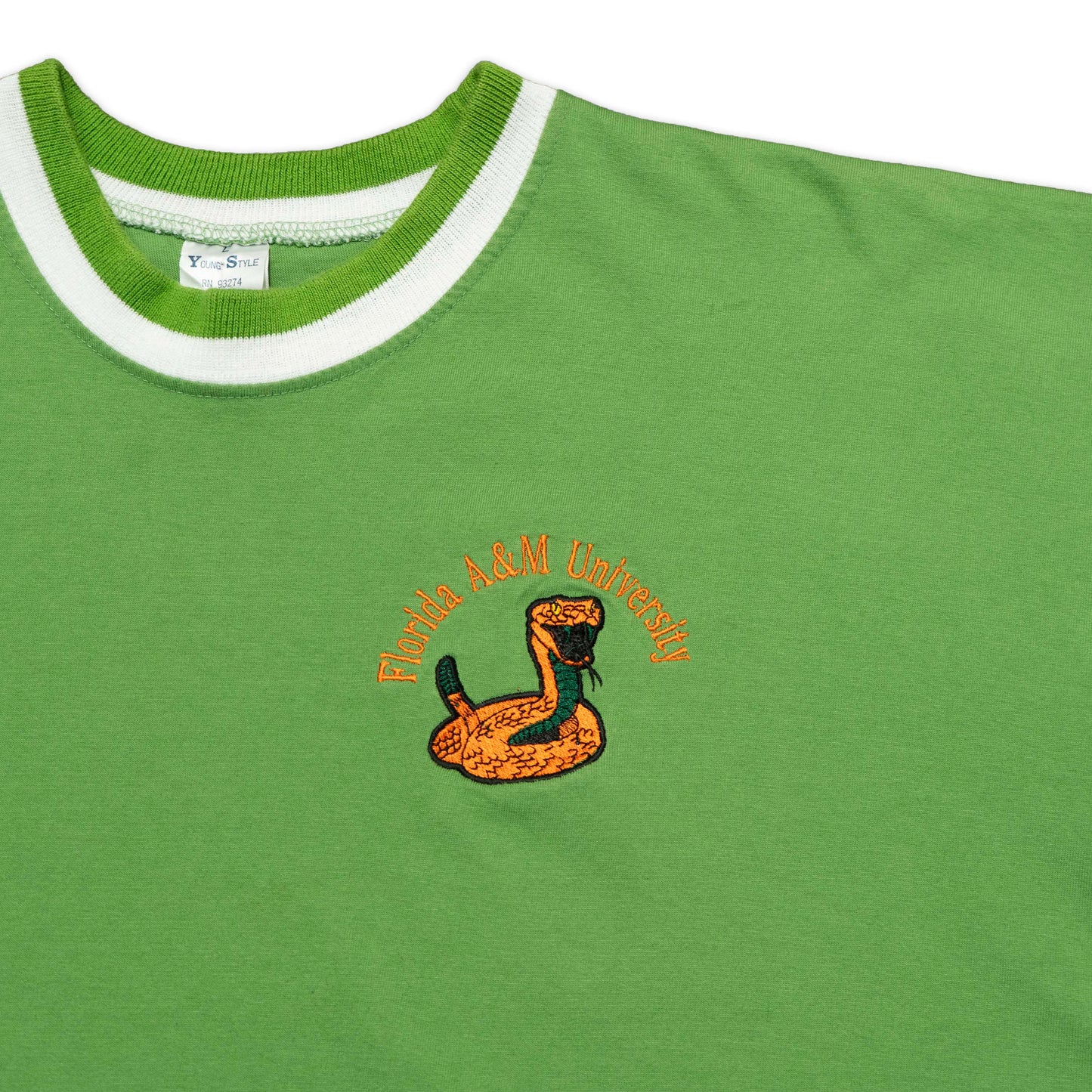 FAMU Green Embroidered Logo Tee