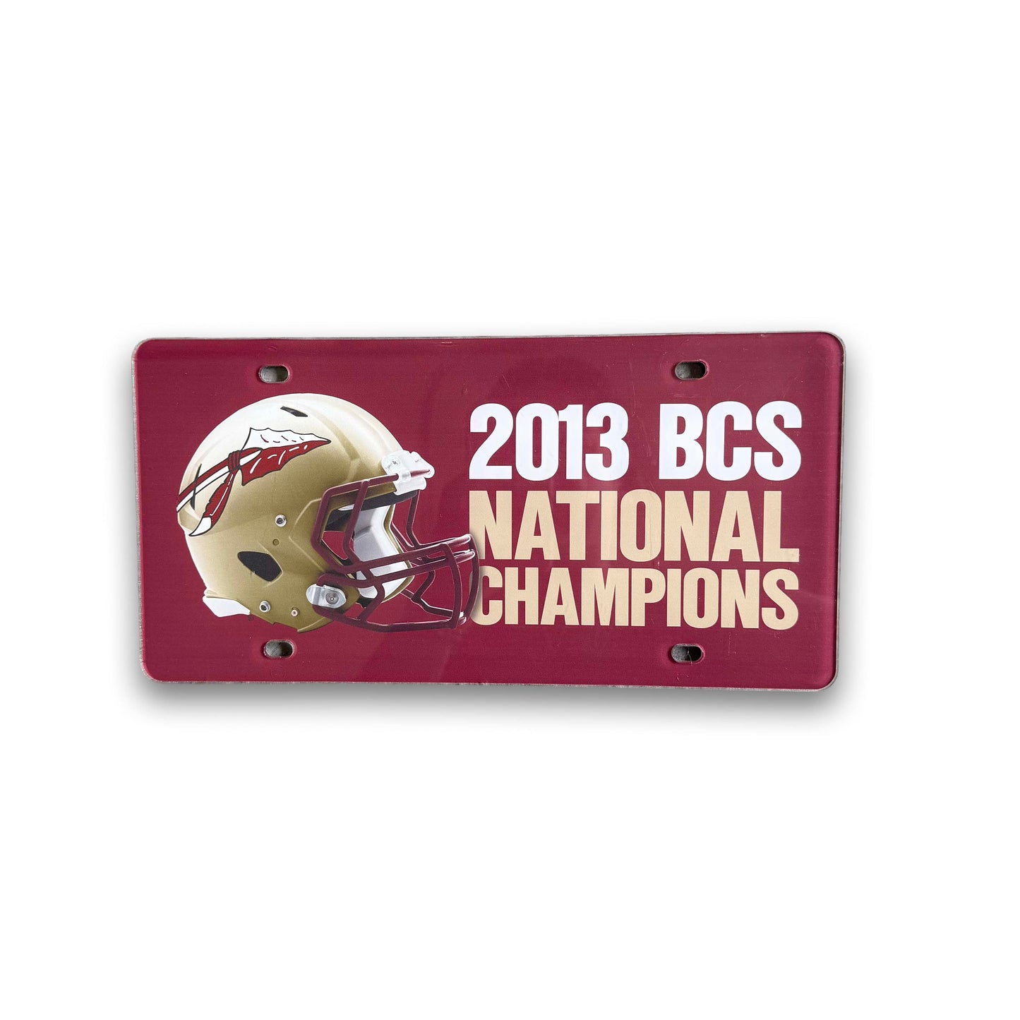 FSU 2013 BCS Champs License Plate
