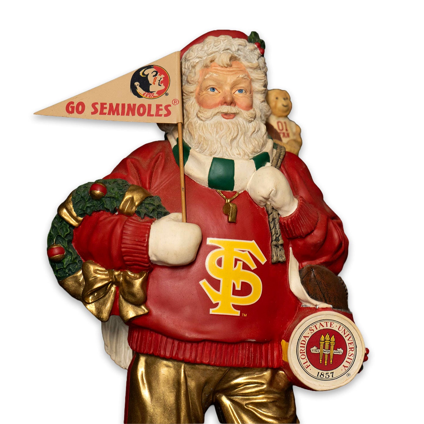 FSU Santa with Toy Bag Figurine
