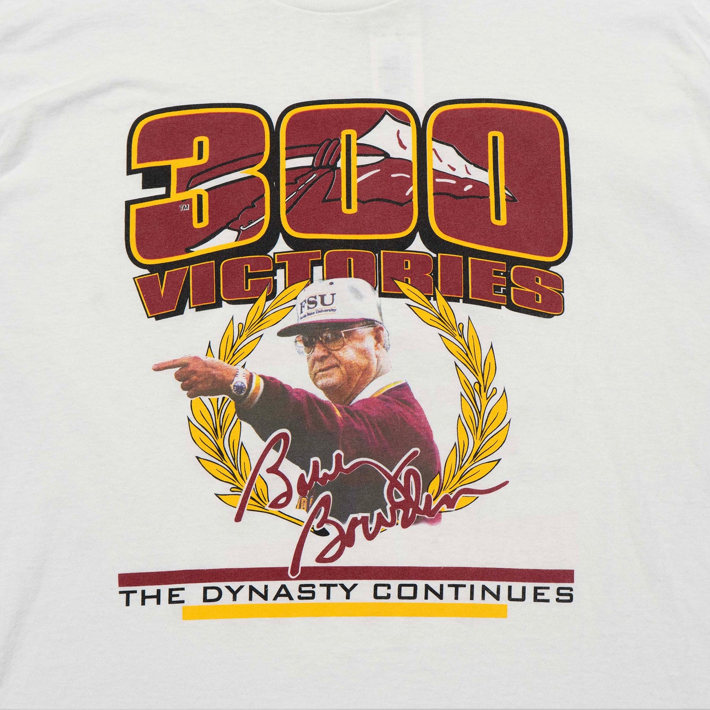 FSU "The Dynasty Continues" Bobby Bowden Tee