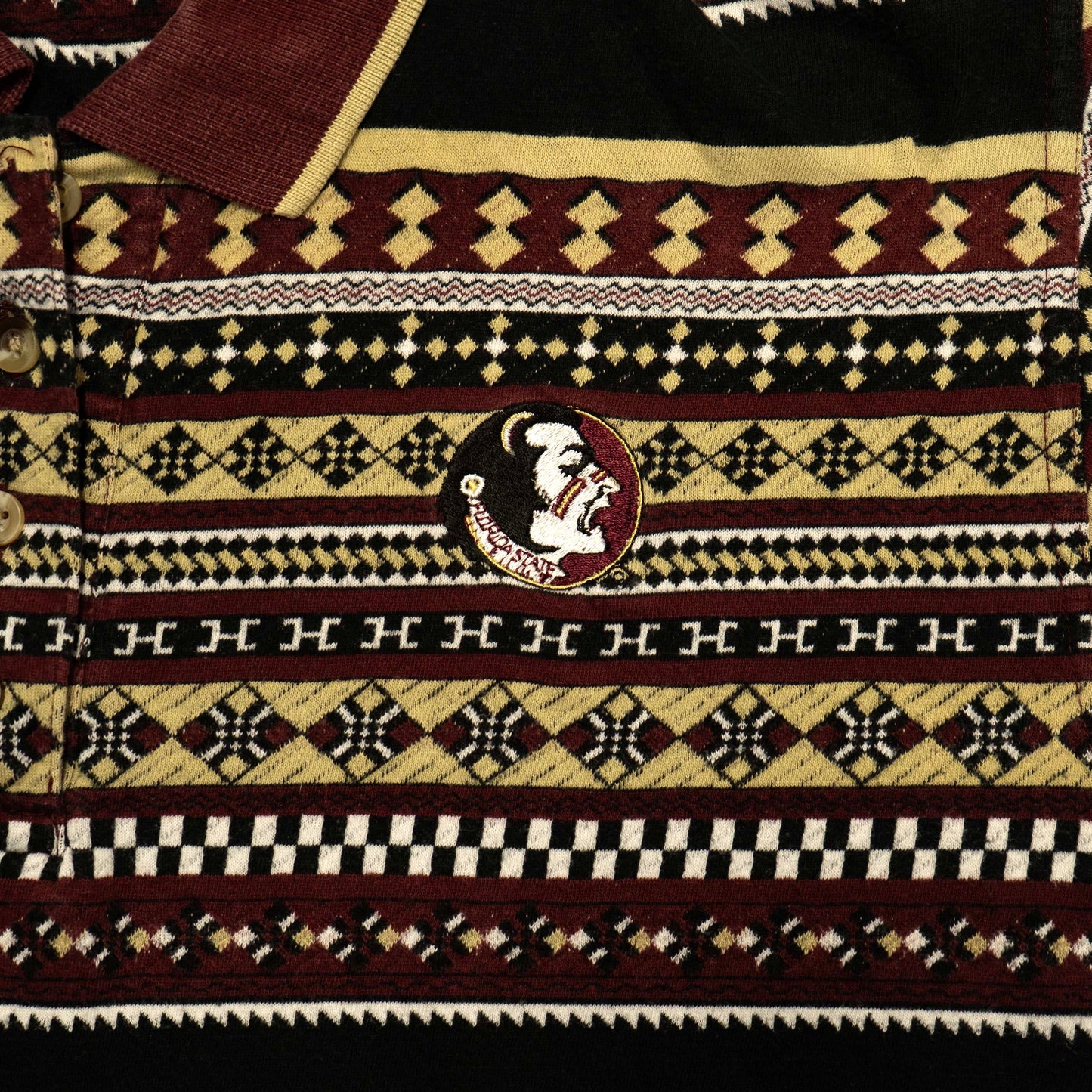 Womens Cropped College Classics FSU Logo Polo