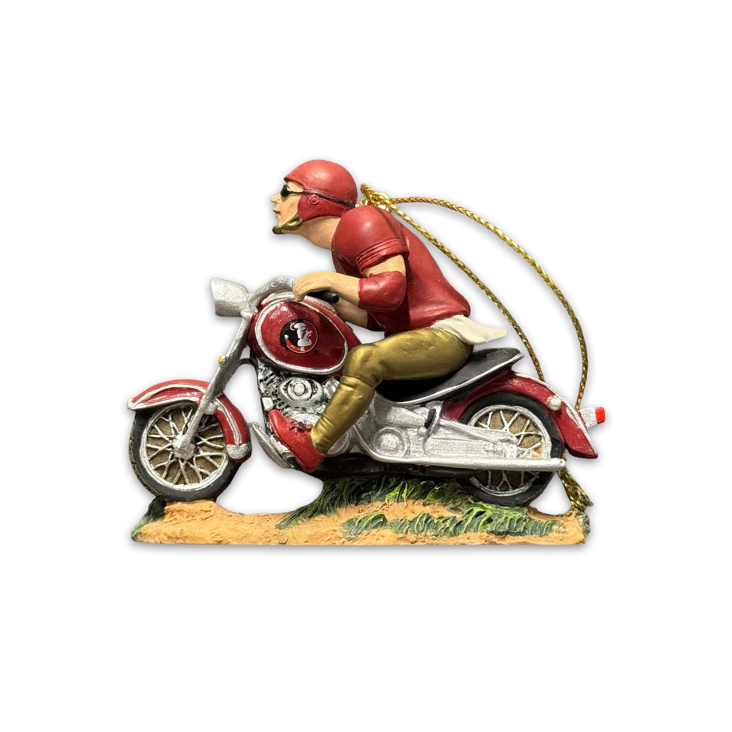 FSU Motorcycle Ornament