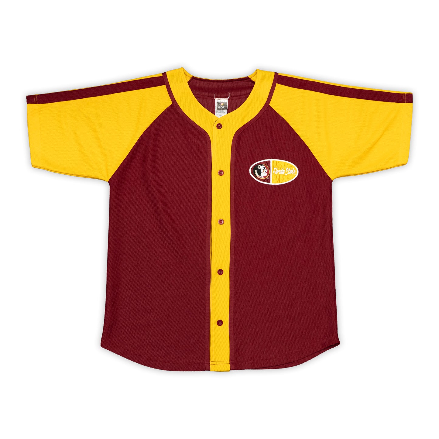 FSU Signal Garnet & Gold Baseball Jersey
