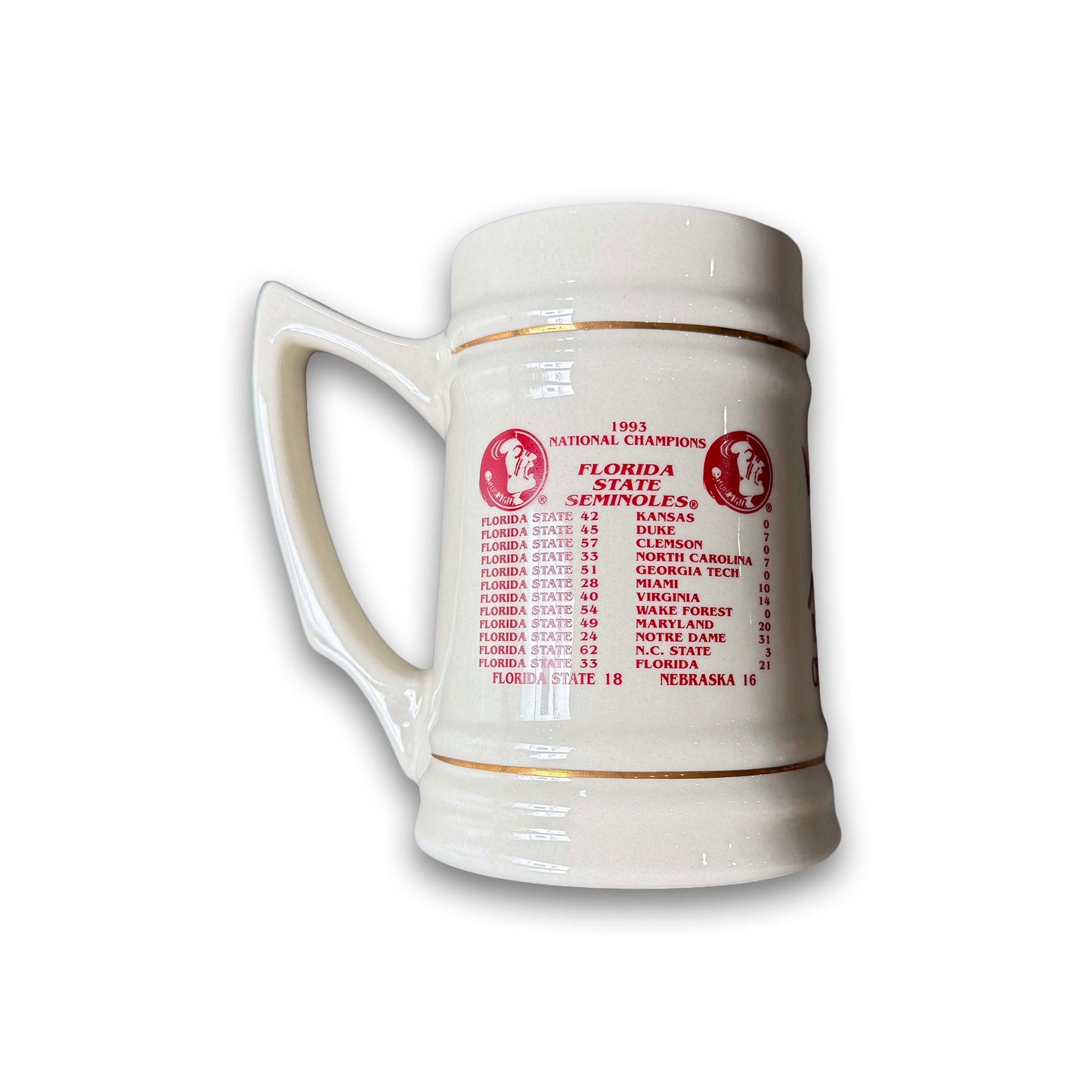 FSU 1993 National Champs Stein