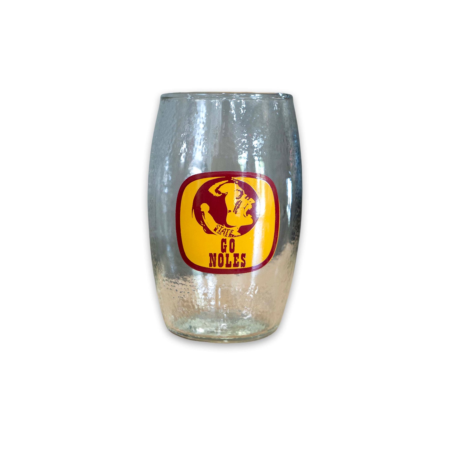 1980s FSU "Go Noles" Football Glass