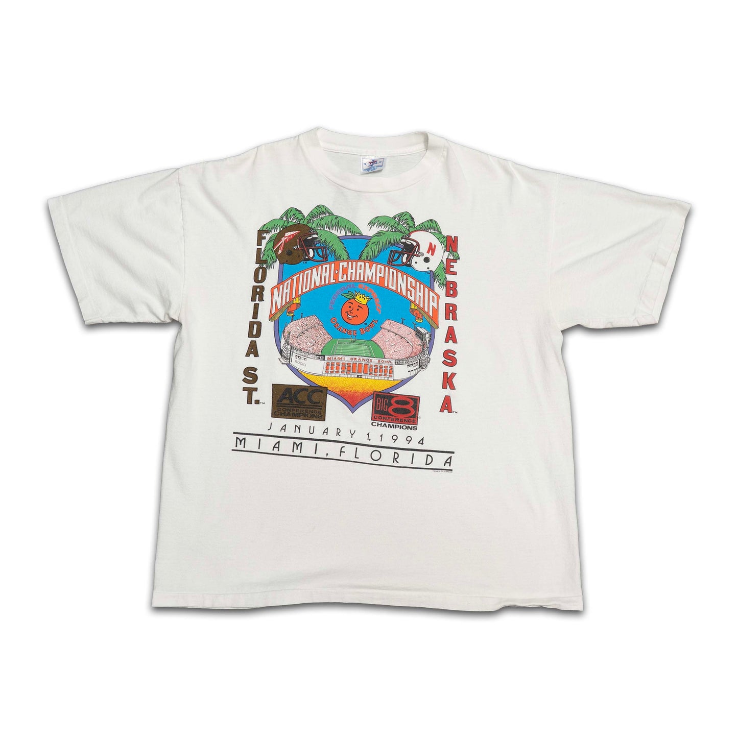 FSU vs Nebraska 1994 Orange Bowl Shirt