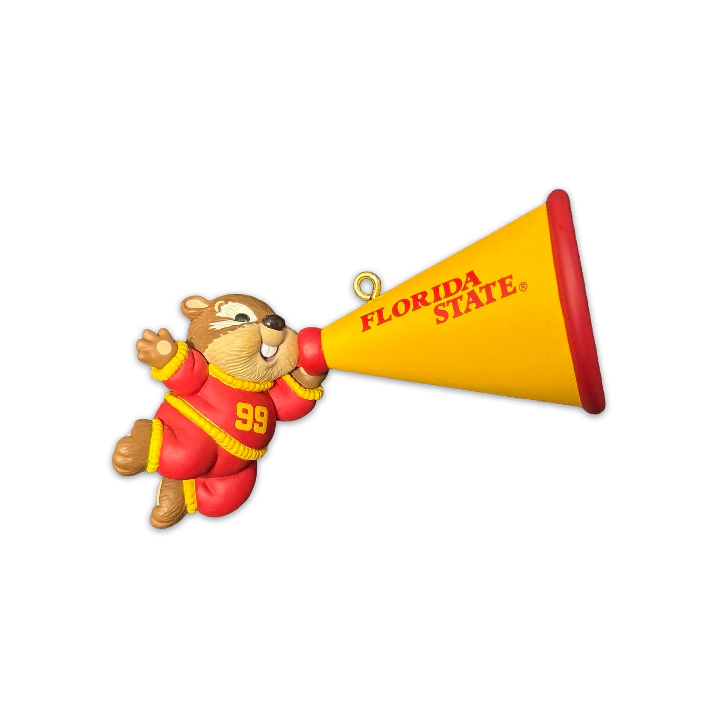 Florida State Chipmunk Cheerleader Ornament