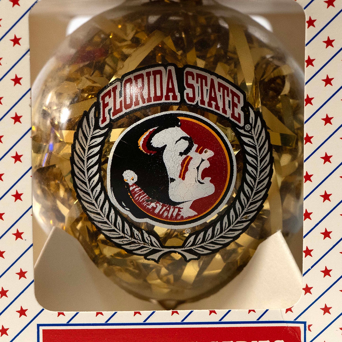Florida State Gold Ribbon Ornament