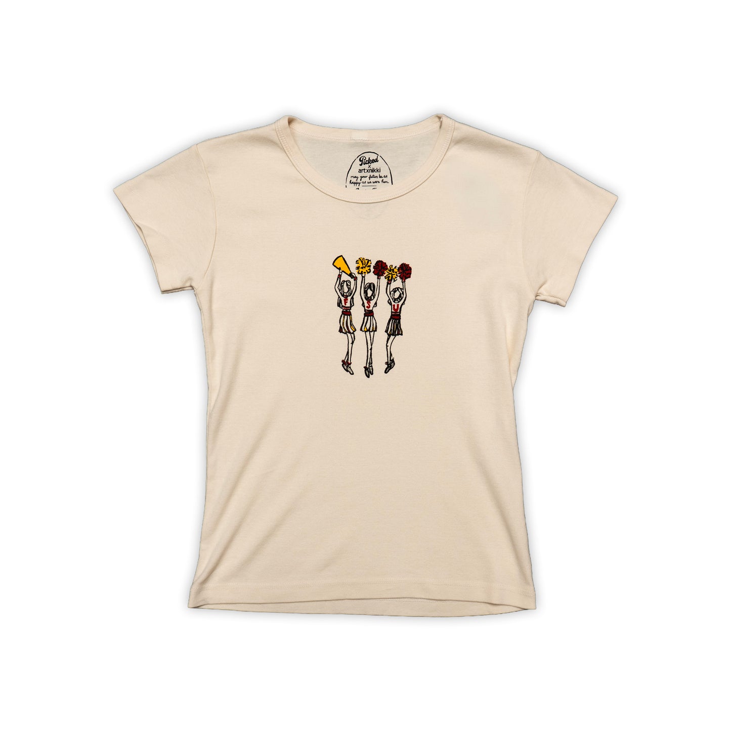 Picked x artxnikki FSU Cheerleader Baby Tee